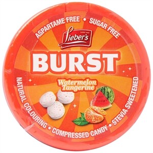 Lieber's Watermelon Tangerine Burst Candy, 0.5 Oz
