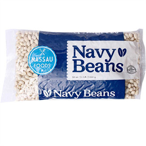 Nassau Natural Navy Beans, 16 Oz
