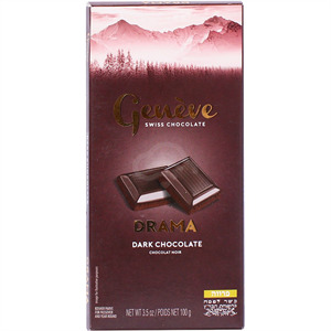 Gefen Chocolate Bar Dark Geneve, 3.5 Oz