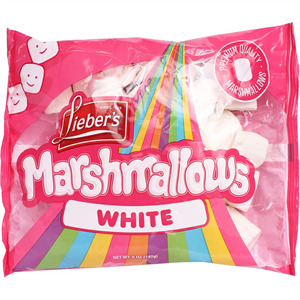 Lieber's Marshmallows White, 5 Oz