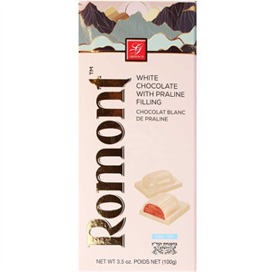 Romont White Milk Chocolate Praline Filled, 3.5 Oz