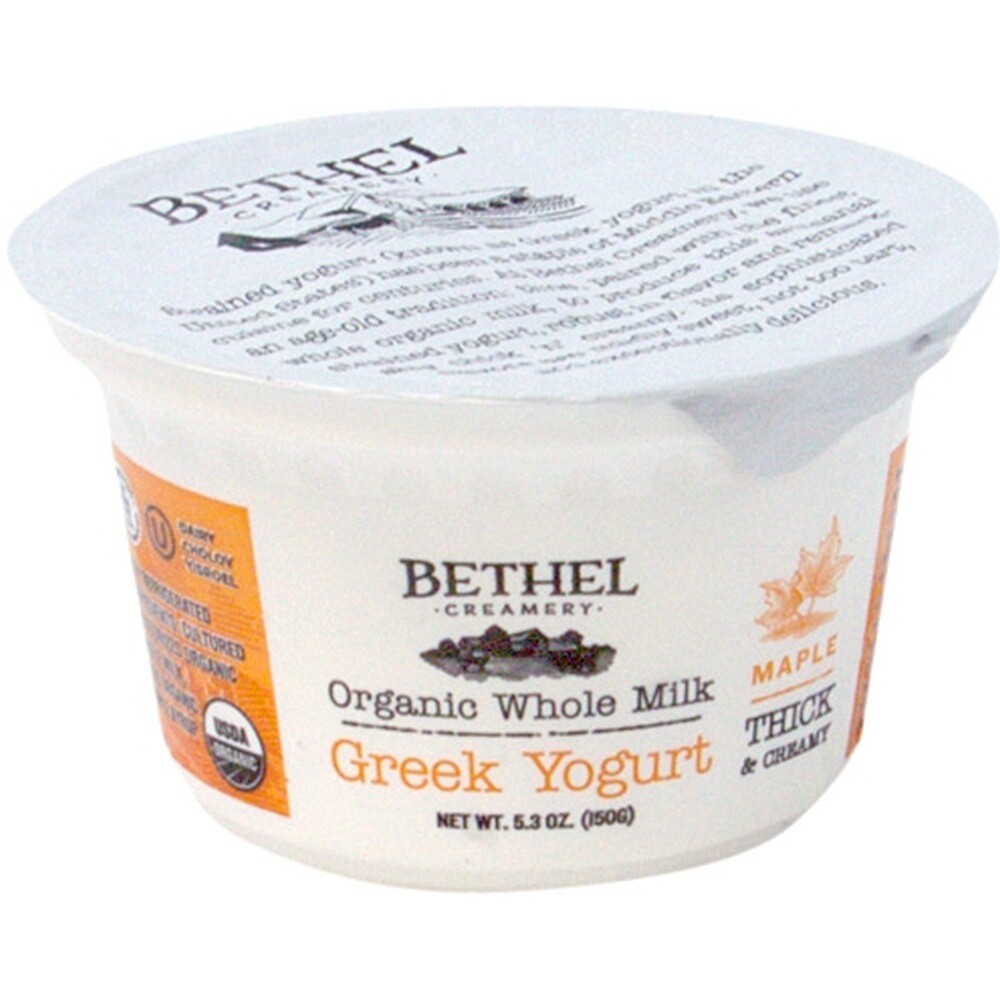 Bethel Creamery Organic Whole Milk Maple Greek, 5.3 Oz