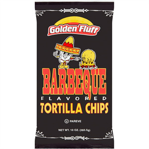 Golden Fluff Bbq Tortilla Chips, 10 Oz