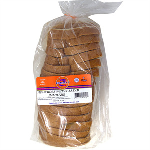 Zomick's Whole Wheat Bread 100%, 18 Oz