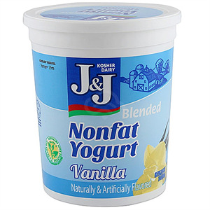 J&J Nonfat Vanilla Yogurt, 32 Oz
