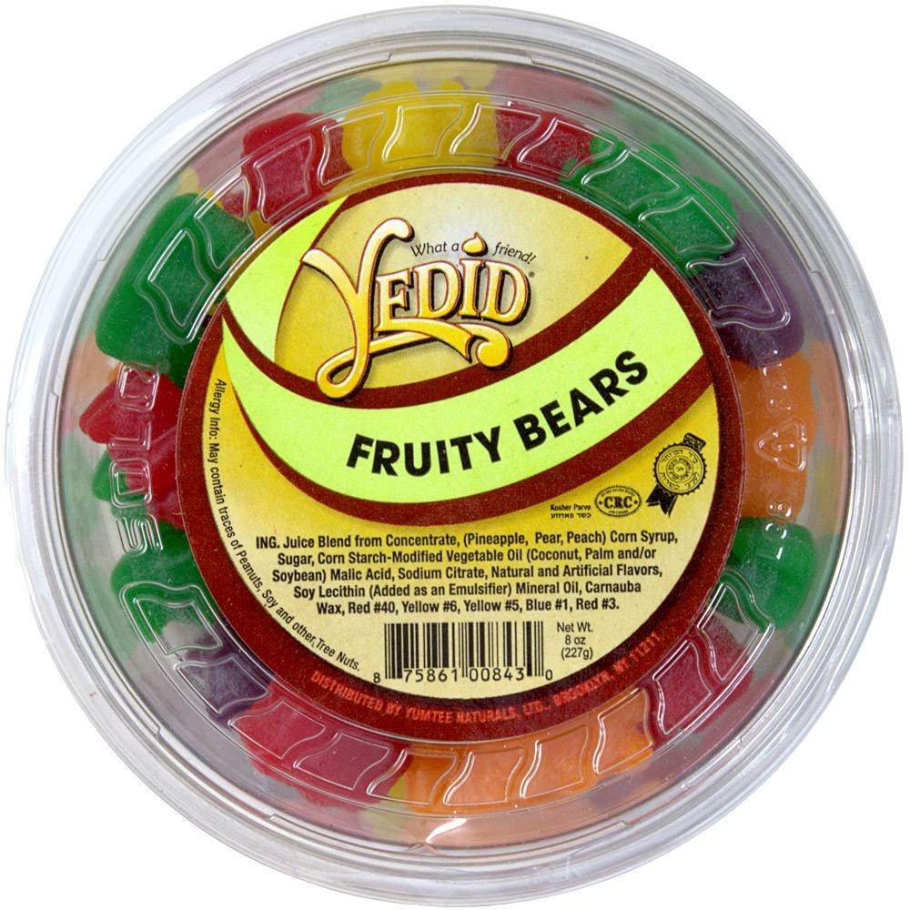 Yedid Fruity Bears, 8 Oz