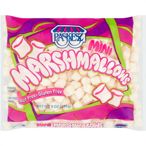 Paskesz Marshmallows White Mini, 8 Oz
