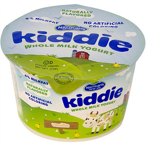 Norman's Kiddie Yogurt Vanilla, 4 Oz