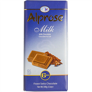 Alprose Choc Bar Swiss Milk - Blue, 3.5 Oz