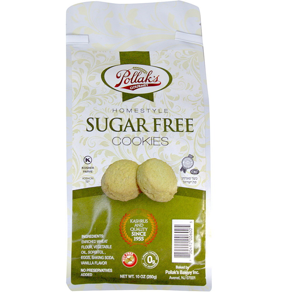 Pollak's Cookies Sugar Free, 10 Oz | All Fresh Supermarket Monsey