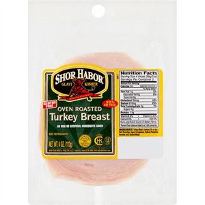 Shor Habor Oven Roasted Turkey Breast, 4 Oz
