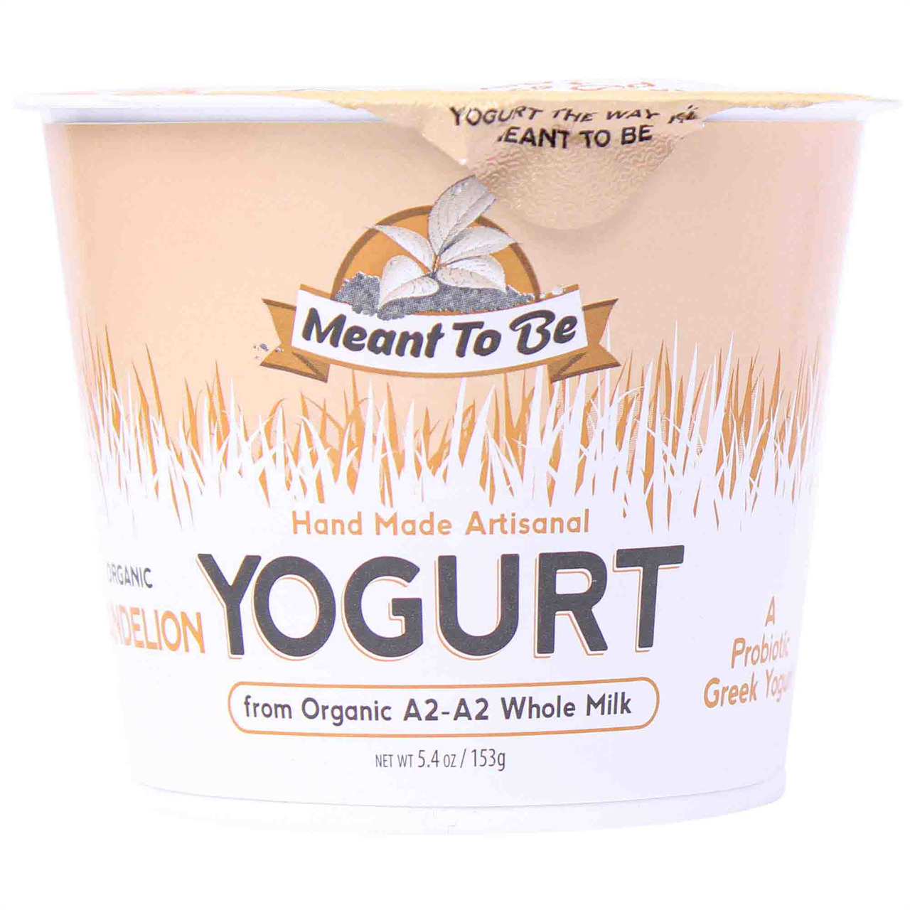 Meant To Be Greek Yogurt Org.A2 Grass Fed Dandy, 5.4 Oz