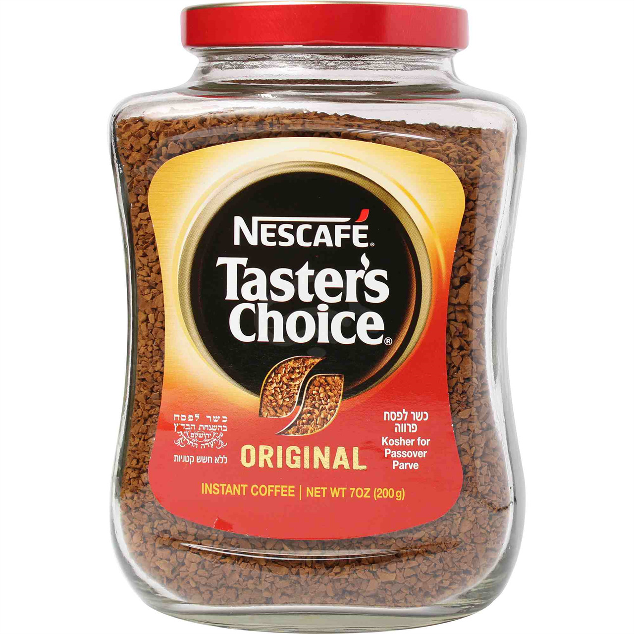 Nescafe Taster's Choice Original Instant Coffee Glass, 7 Oz
