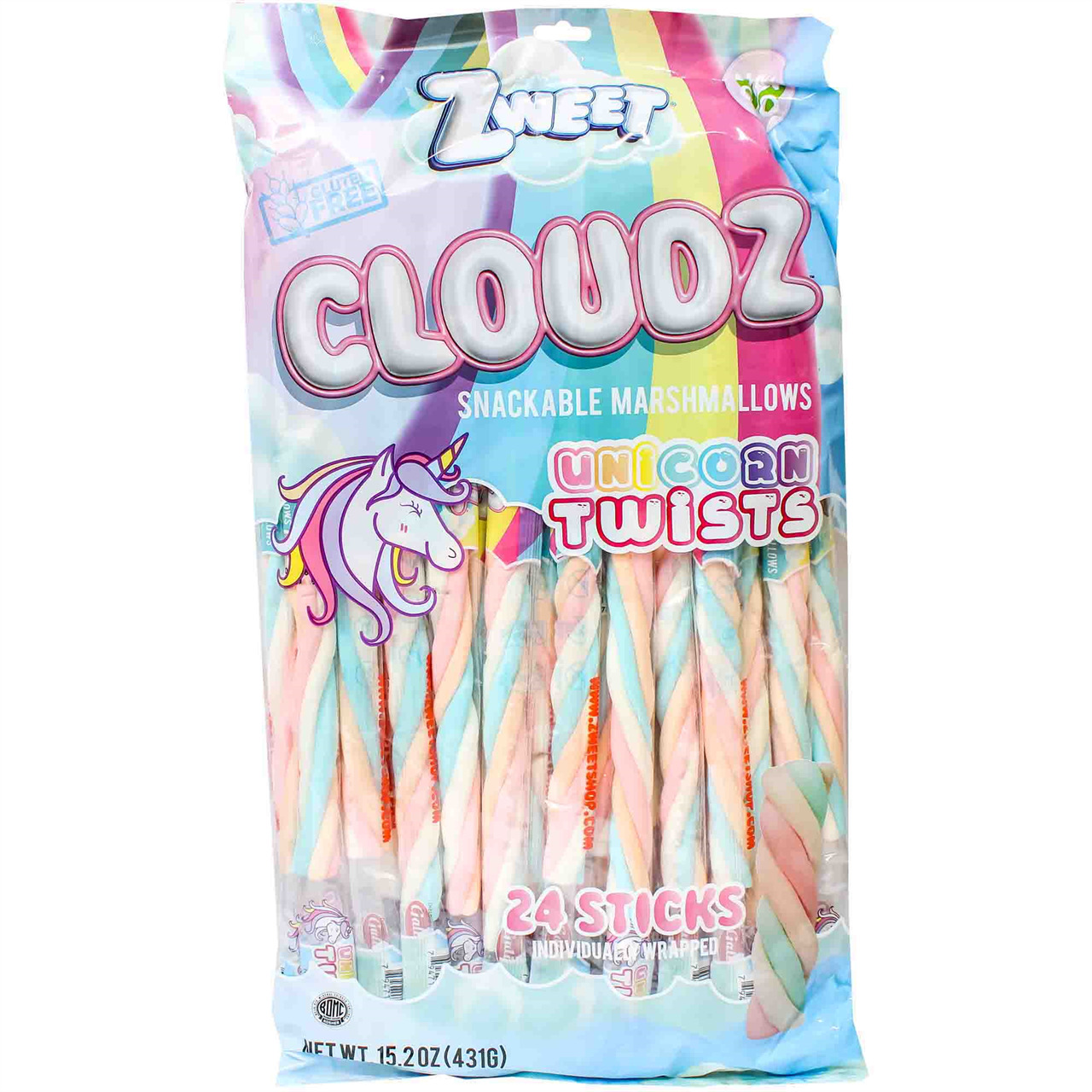 Sweet Unicorn Marshmallows Twists, 15.2 Oz