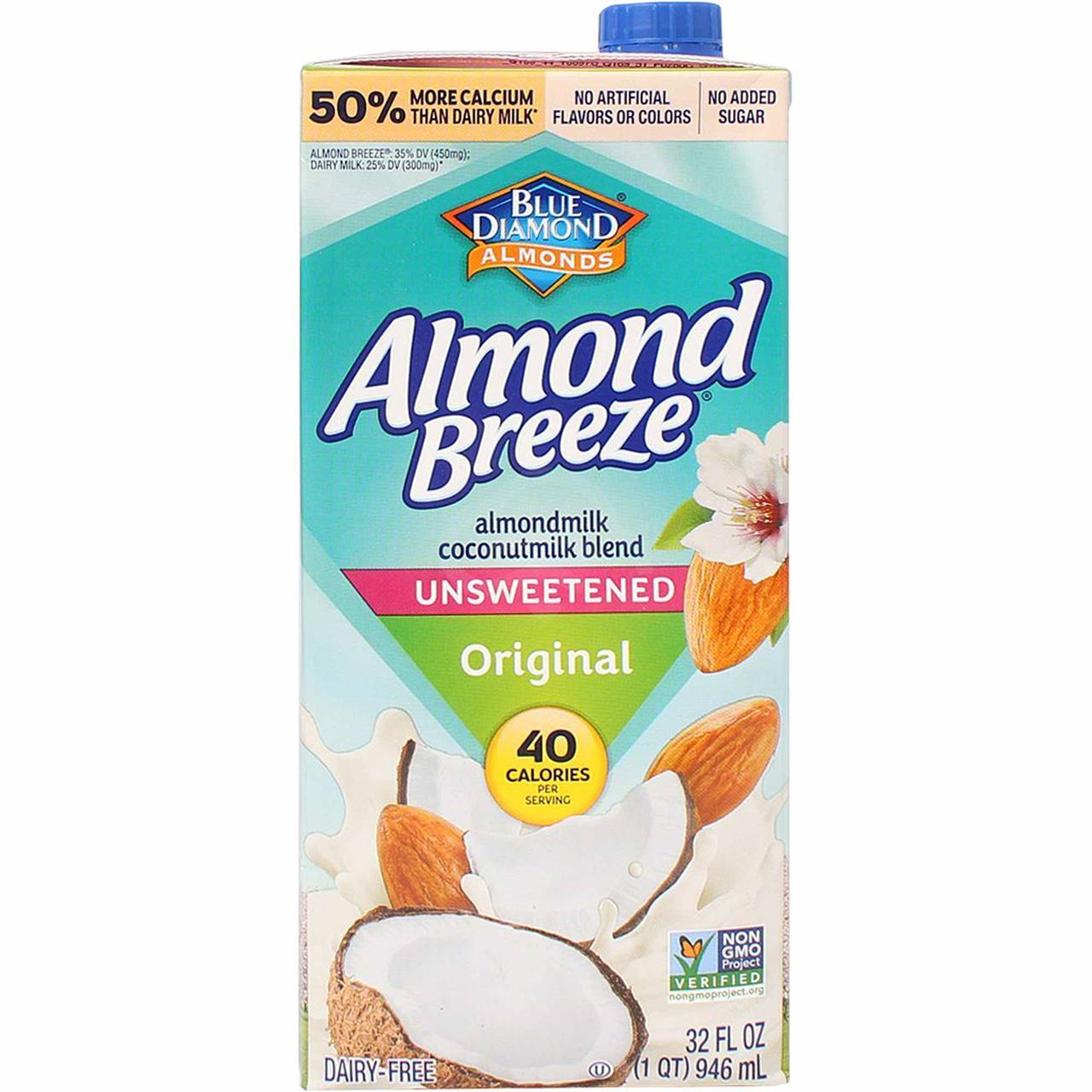 Blue Diamond Almond Breeze Coconut Unsweetened, 32 Oz