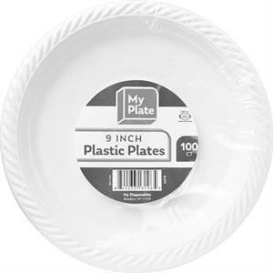 My Plate Plates Plastic 9"", 100 Ct