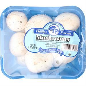 Fresh Mushroom Whole, 8 Oz