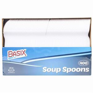 Plast-X Plastic Soup Spoons, 400 Ct